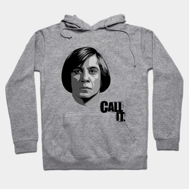 Call It (V2) (Anton Chigurh) Hoodie by PlaidDesign